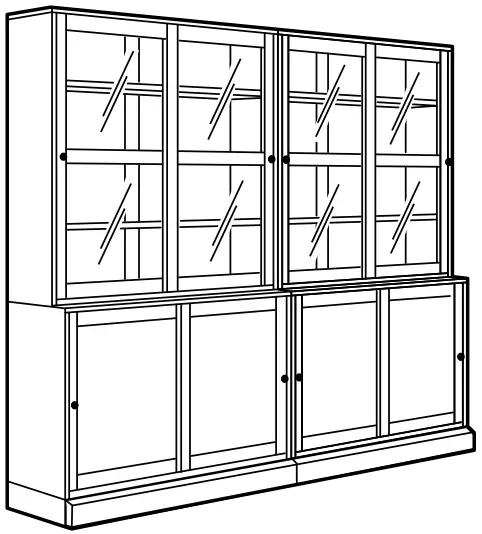 IKEA 593 861 99 HAVSTA TV Storage Combination Glass Doors - FIGURE 23