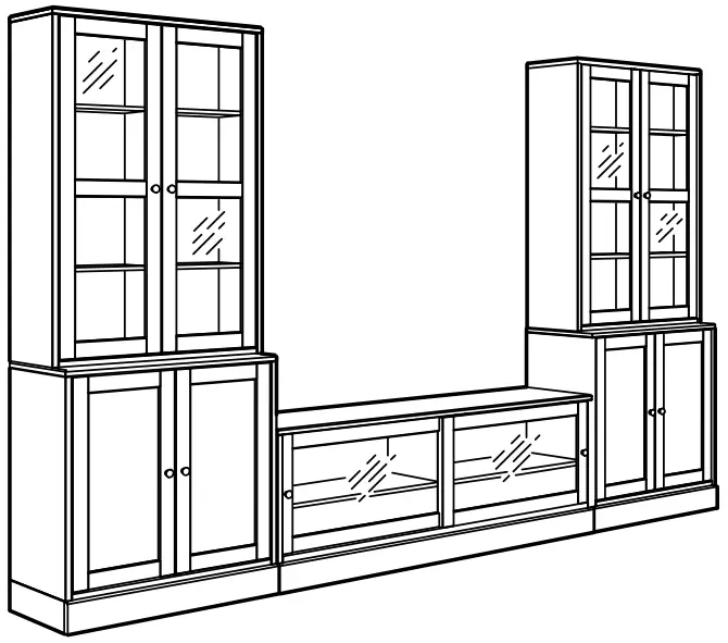 IKEA 593 861 99 HAVSTA TV Storage Combination Glass Doors - FIGURE 26