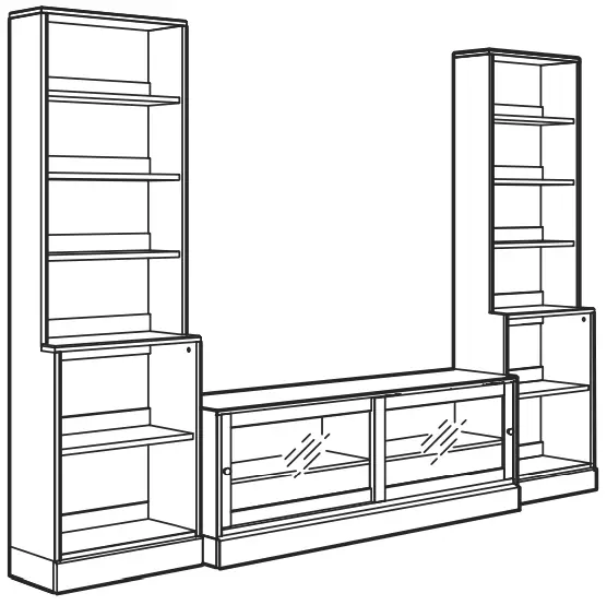 IKEA 593 861 99 HAVSTA TV Storage Combination Glass Doors - FIGURE 27