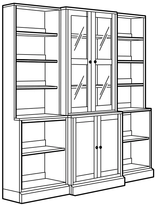 IKEA 593 861 99 HAVSTA TV Storage Combination Glass Doors - FIGURE 61