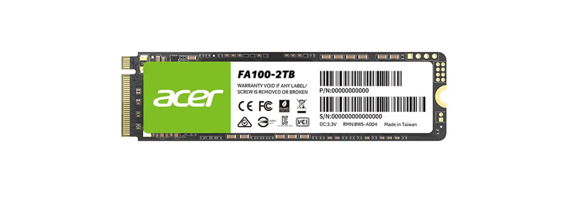 Acer Fa100 M.2 Pcie Nvme Ssd User Guide Acer Fa100 M.2 Pcie Nvme Ssd User Guide