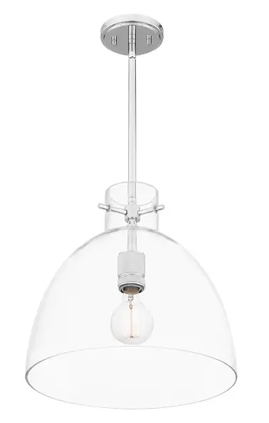 Quoizel Qp5363c One Light Pendant In Polished Chrome Installation Guide