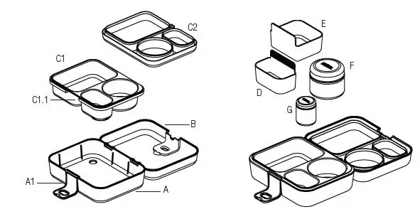 THERMOS F5000NY6 Funtainer Food Storage System-1