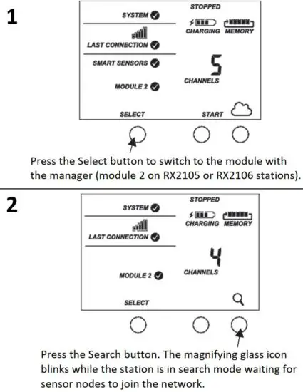 FIG 1 Adding a Sensor Node to the HOBOnet® Wireless Sensor Network