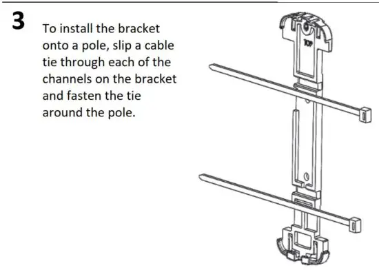 FIG 7 Installing the Bracket and Sensor Node