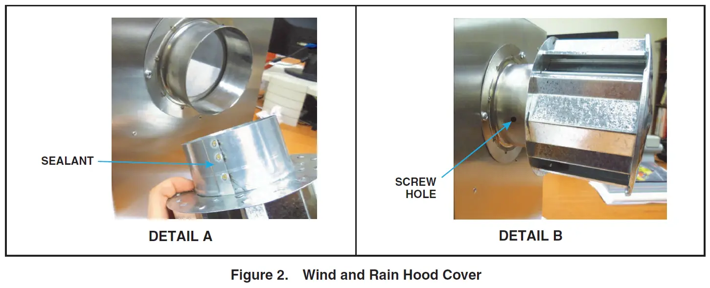 REZNOR 270615 Wind and Rain Hood Kit 2