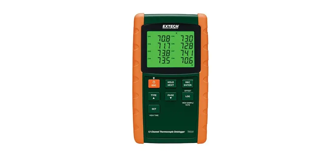Extech Tm500 12-channel Thermocouple Datalogger User Manual Extech Tm500 12-channel Thermocouple Datalogger User Manual