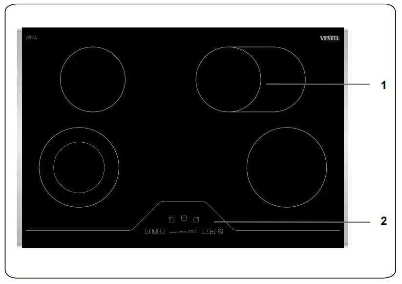 VESTEL VEA34716 Ceramic Hob - PRODUCT FEATURES