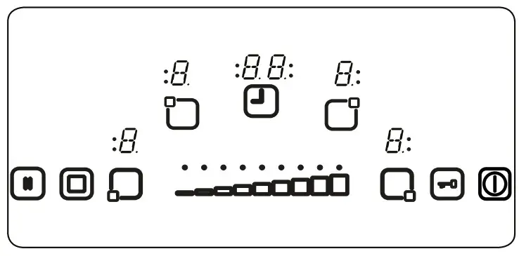 VESTEL VEA34716 Ceramic Hob - displayed