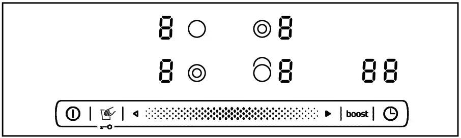 Constructa CA328355 Hob - Control panel