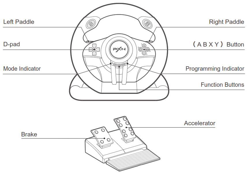 PXN V3 Pro Gaming Wheel - fig