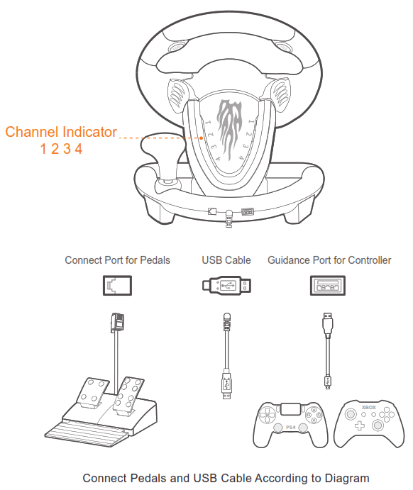 PXN V3 Pro Gaming Wheel - fig1