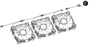 Connect the Mainboard Signal Bridge Cable to fan