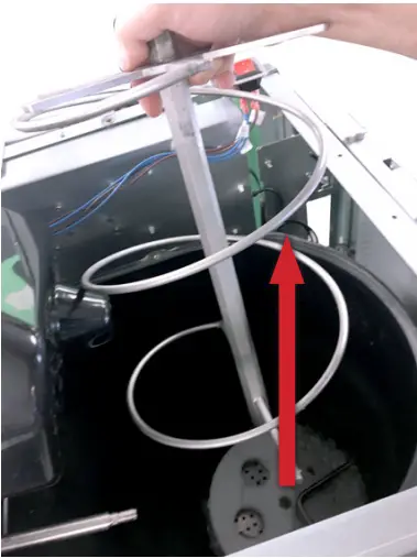 Remove ice bin cover