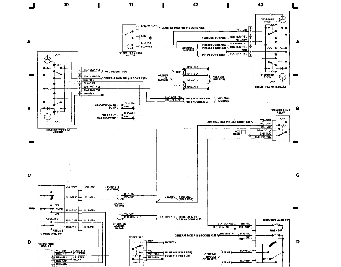 BMW 750 1988 Electrical Wiring Diagram-img- (11)