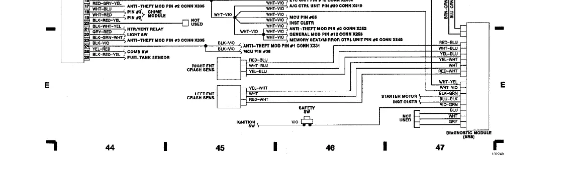 BMW 750 1988 Electrical Wiring Diagram-img- (14)