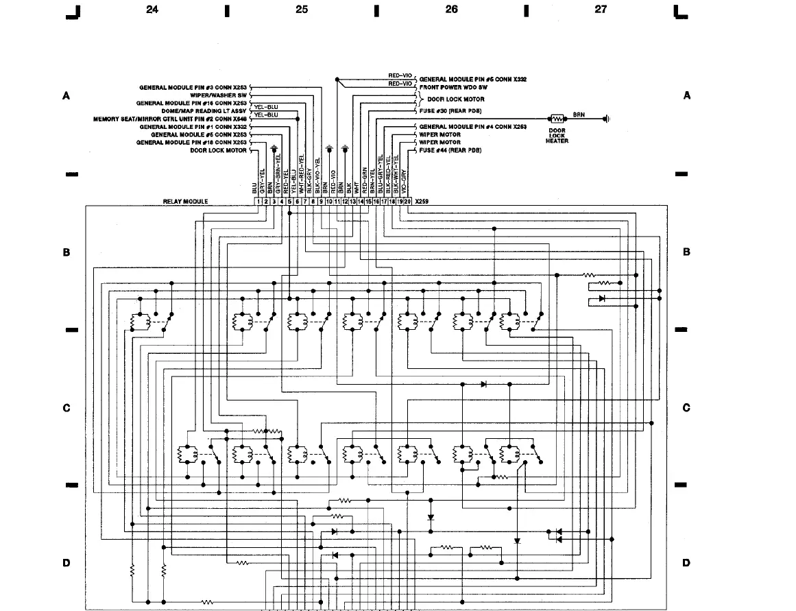 BMW 750 1988 Electrical Wiring Diagram-img- (3)