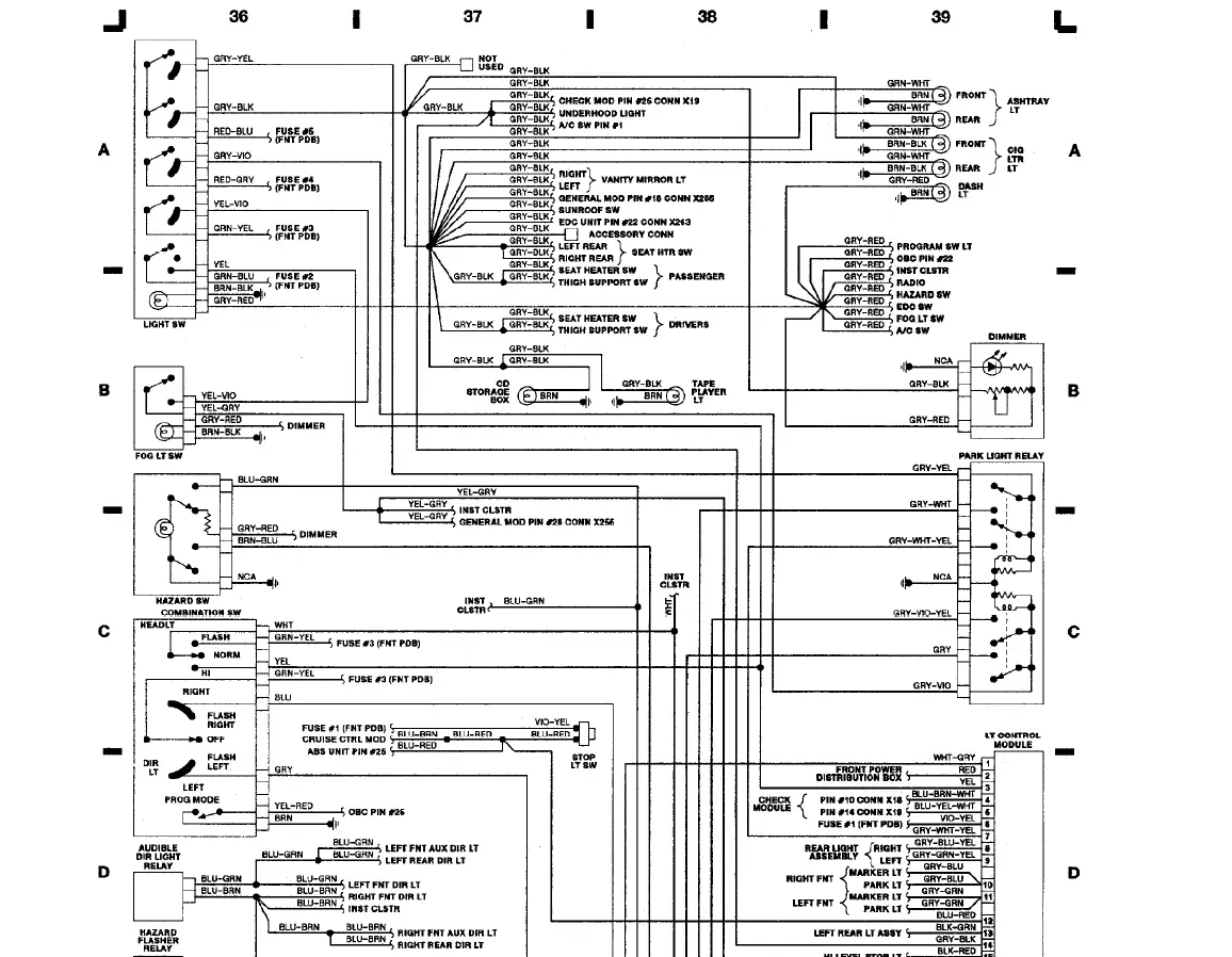BMW 750 1988 Electrical Wiring Diagram-img- (9)