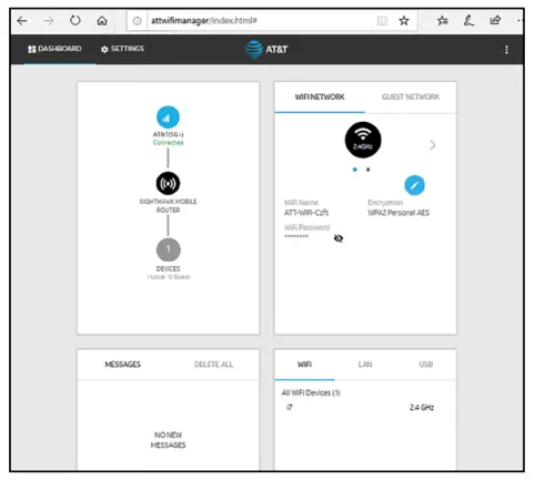 NETGEAR MR5100 Nighthawk 5G Mobile - attadmin