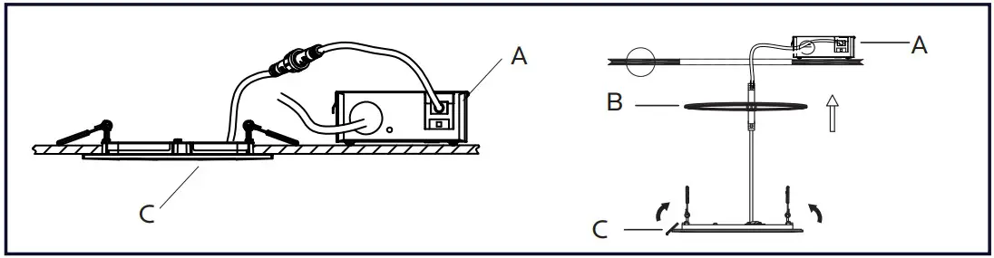 LUXRITE LR23754 3 inch LED Square Recessed Mini Panel - light panel 2