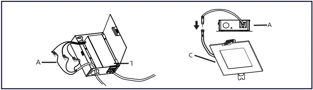 LUXRITE LR23754 3 inch LED Square Recessed Mini Panel - light panel