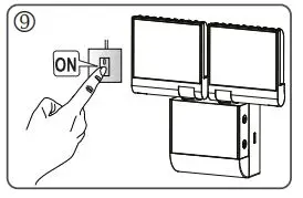theben theLeda S8-100 WH LED Spotlight with Motion Detector - Connect LED spotlight to mains