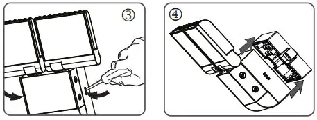theben theLeda S8-100 WH LED Spotlight with Motion Detector - Loosen catch mechanisms with a screwdriver