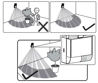 theben theLeda S8-100 WH LED Spotlight with Motion Detector - Pay attention to the direction of motion during the test run