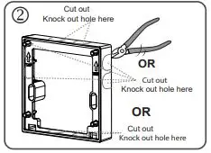 theben theLeda S8-100 WH LED Spotlight with Motion Detector -Use spacer (9070971 9070988)
