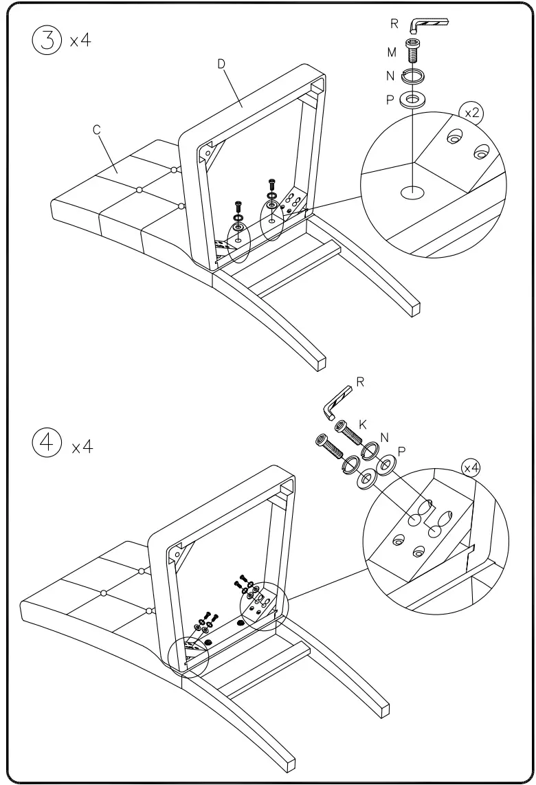 D158233 Theo Counter Height Dining Table and Bar Stools - Figure 3