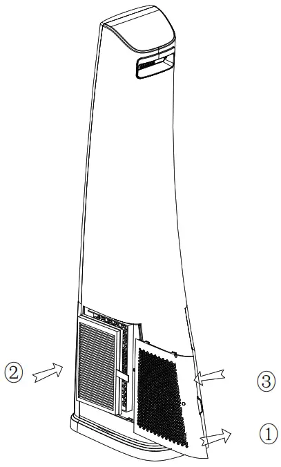 DIMPLEX DCTF3HCP Heat Cool Purifier Tower Fan - Figure 8'
