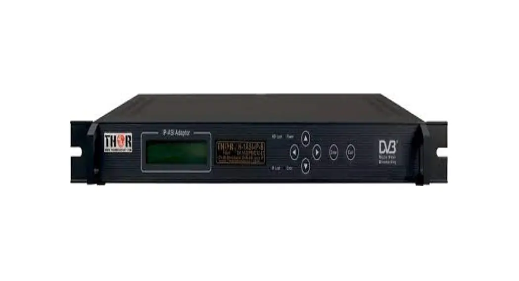 Thor Fiber H-1asi-ip-b Dvb-asi Over Ip Bi-directional Gateway User Manual