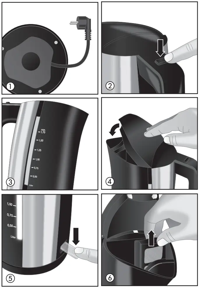 Melitta LOOK AQUA Water Kettle - Figure 1