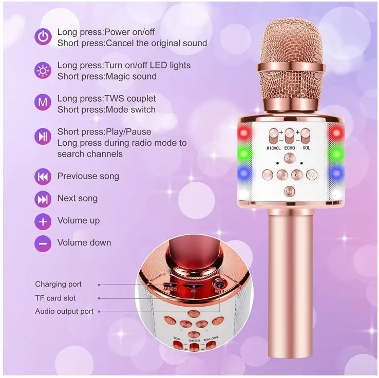 Anitiate B09X58Q5MT Toy Microphone for Kids - fig