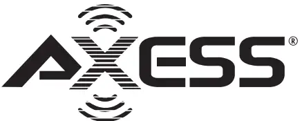 AXESS PABT6021 Double 6.5” LED Bluetooth Speaker - logo