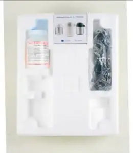 FIG 7 Packing and accessories of distiller + Glass bottle