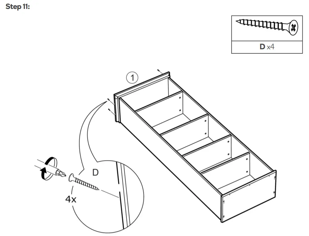 ovela OVBRONBSWHA Bronson Bookshelf- Step 11