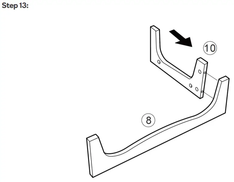 ovela OVBRONBSWHA Bronson Bookshelf- Step 13