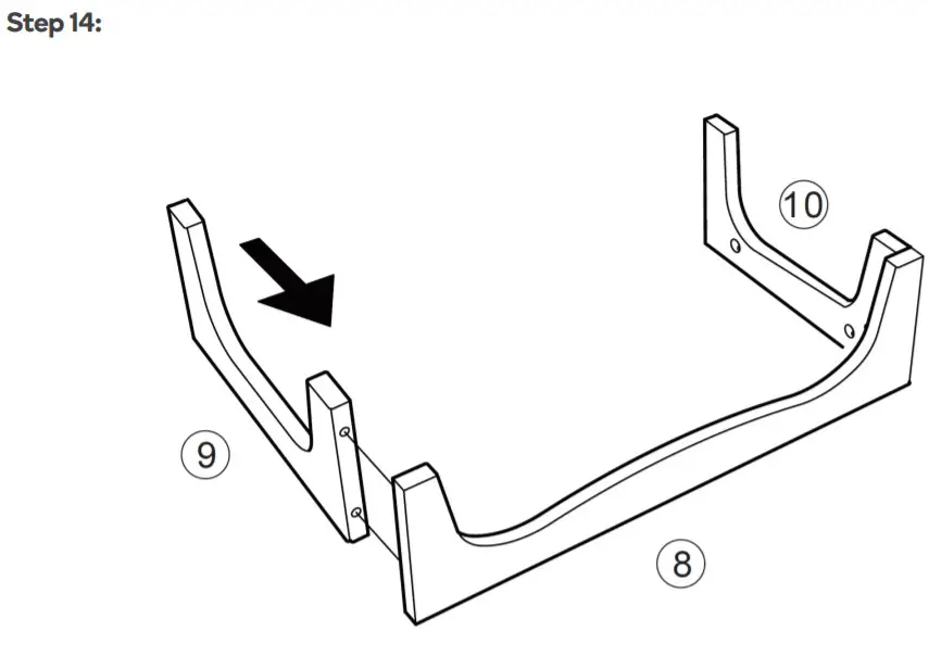 ovela OVBRONBSWHA Bronson Bookshelf- Step 14