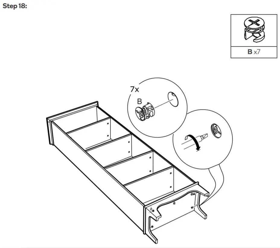 ovela OVBRONBSWHA Bronson Bookshelf- Step 18