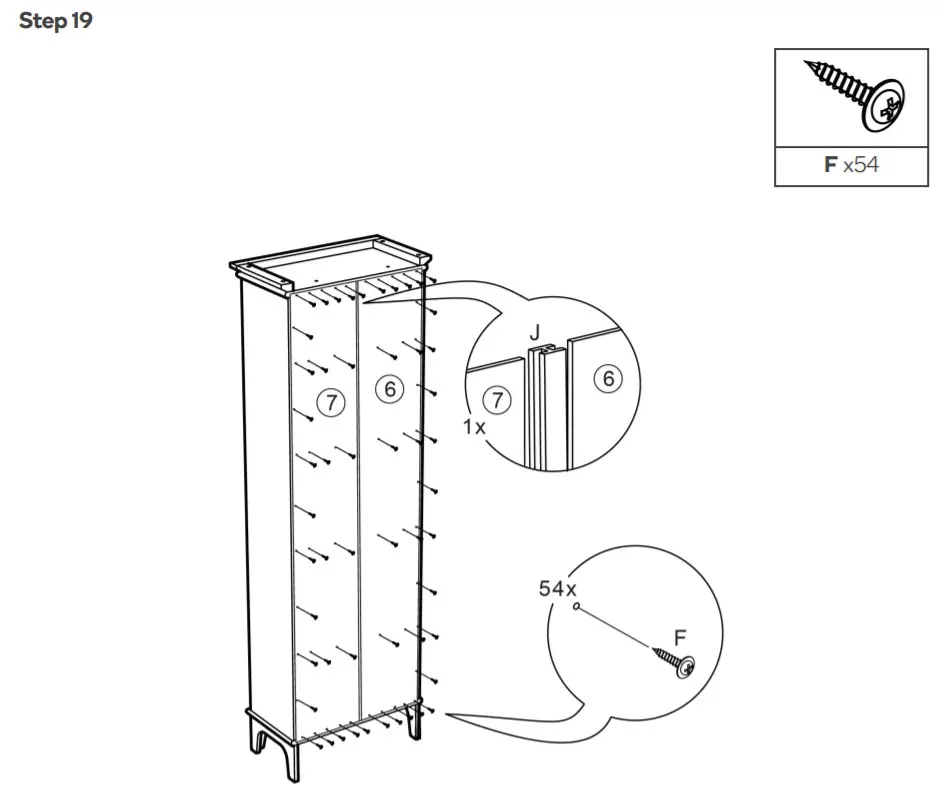 ovela OVBRONBSWHA Bronson Bookshelf- Step 19