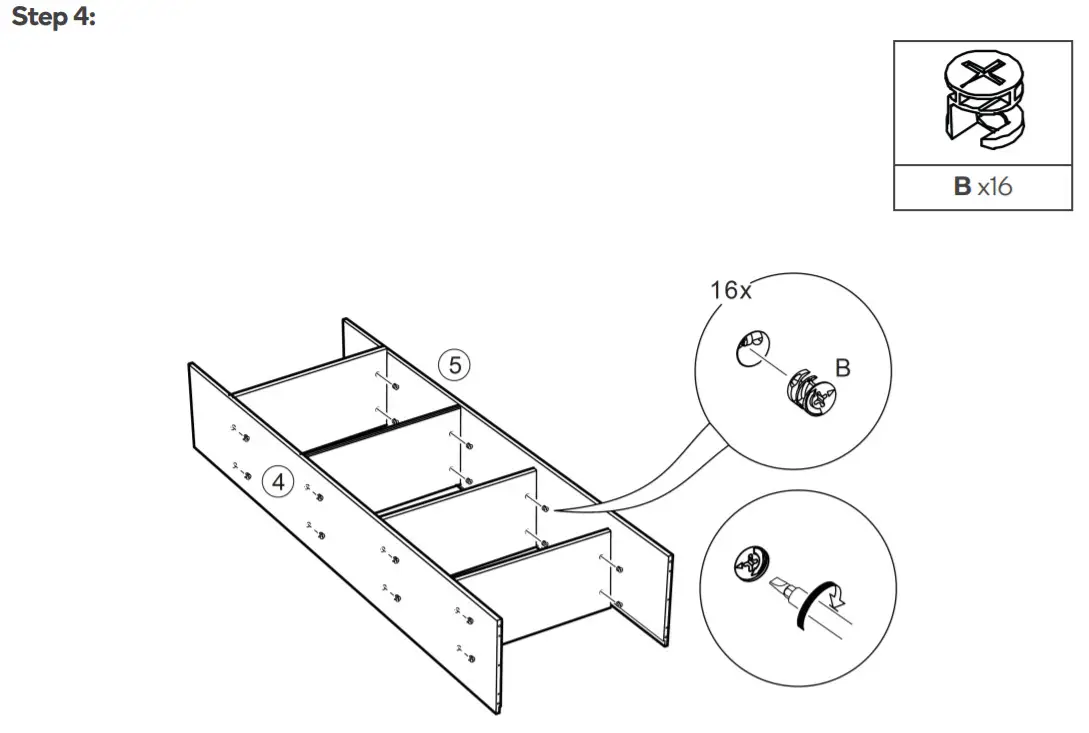 ovela OVBRONBSWHA Bronson Bookshelf- Step 4