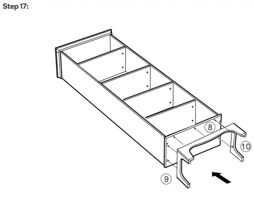 ovela OVBRONBSWHA Bronson Bookshelf- Step17