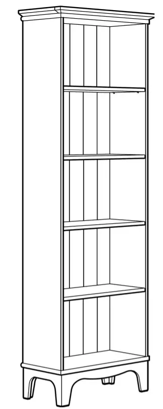 ovela OVBRONBSWHA Bronson Bookshelf