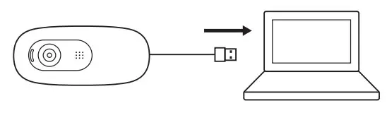 logitech C270 HD 720p Webcam Installation-USB-A