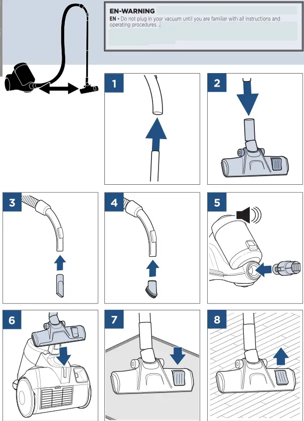 Bissell 2156 Powerforce Vacuum - Assembly