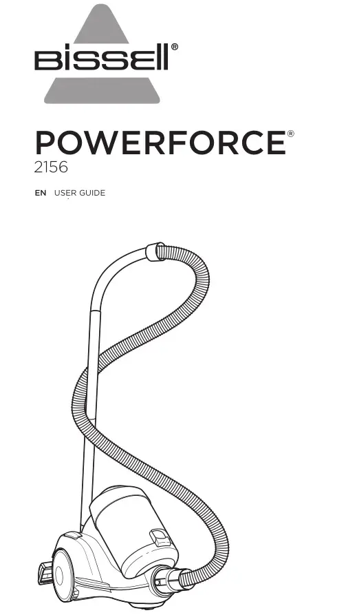 Bissell 2156 Powerforce Vacuum User Guide