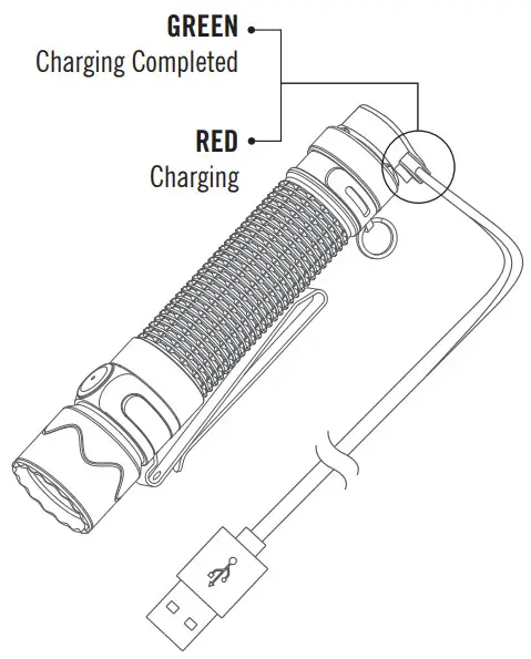 OLIGHT 122698 Warrior Mini 2 Flashlight- CHARGING