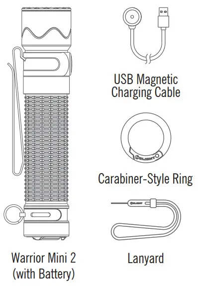 OLIGHT 122698 Warrior Mini 2 Flashlight- IN THE BOX