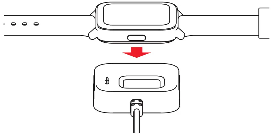 Hero Band III Color Screen Fitness Tracker - Charging diagram